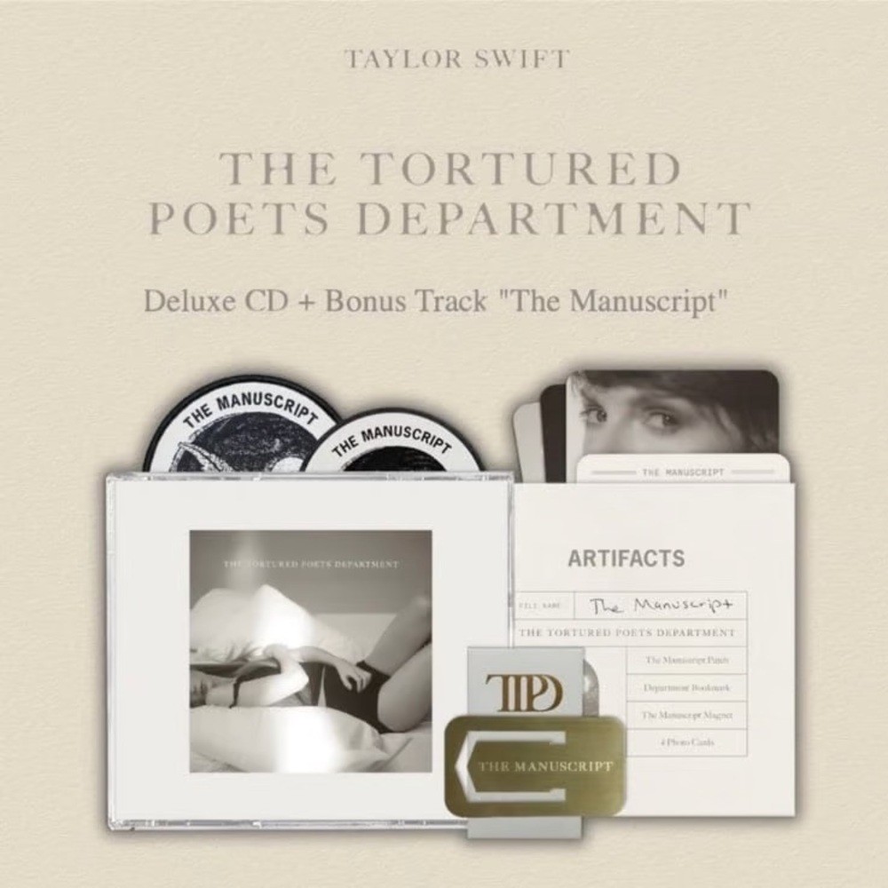 The Tortured Poets Department Deluxe CD + Artifacts (The Manuscript)